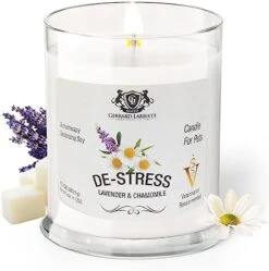 Gerrard Larriett - Deodorizing Soy Candles For Pets, Scented Candles For Removing Pet/Household Odors, Lasts Up To 40 Hours, White Candles For Home Scented With De-Stress Lavender & Chamomile Fragrance, 10 Oz 24 Gerrard Larriett - Deodorizing Soy Candles For Pets, Scented Candles For Removing Pet/Household Odors, Lasts Up To 40 Hours, White Candles For Home Scented With De-Stress Lavender & Chamomile Fragrance, 10 Oz -Pet Products Shop 41mv2jvz8yL. AC