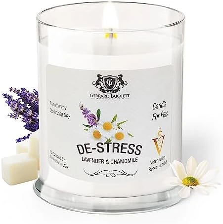 Gerrard Larriett - Deodorizing Soy Candles For Pets, Scented Candles For Removing Pet/Household Odors, Lasts Up To 40 Hours, White Candles For Home Scented With De-Stress Lavender & Chamomile Fragrance, 10 Oz 12 Gerrard Larriett - Deodorizing Soy Candles For Pets, Scented Candles For Removing Pet/Household Odors, Lasts Up To 40 Hours, White Candles For Home Scented With De-Stress Lavender & Chamomile Fragrance, 10 Oz - Image 10