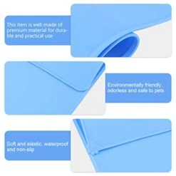 TEHAUX Cat Litter Box- 1Pc Food Feeding Mat Silicone Anti- Spill Placemat Anti- Slip Pad Car Mat For Pet 14 TEHAUX Cat Litter Box- 1Pc Food Feeding Mat Silicone Anti- Spill Placemat Anti- Slip Pad Car Mat For Pet -Pet Products Shop 41n4crPtdWL