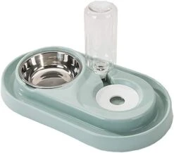 Double Dog Cat Bowls, Raised Pets Water And Food Bowl Set With Automatic Water Dispenser Bottle Detachable Stainless Steel Bowl No-Spill Pet Feeder For Small Medium Dogs And Cats Puppy Kitten Rabbit 13 Double Dog Cat Bowls, Raised Pets Water And Food Bowl Set With Automatic Water Dispenser Bottle Detachable Stainless Steel Bowl No-Spill Pet Feeder For Small Medium Dogs And Cats Puppy Kitten Rabbit -Pet Products Shop 41nPX6tYboL. AC