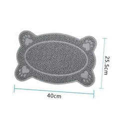 Silicone Table Mats 2pcs Non Skid Rug Cat Litter Rug Dog Cat Bowl Mat Cat Placemat Dog Indoor Mat Dog Feeding Tablemat Pet Dog Carpet Food Trash Can Grey Cat Mat -Pet Products Shop 41nfwAIi5DL