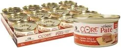 Wellness CORE Grain-Free Wet Cat Food, Natural Canned Food For Cats, Made With Real Meat (Chicken, Turkey & Chicken Liver Pate, 3 Oz Cans, Pack Of 12) -Pet Products Shop 41novnbYlsL. AC