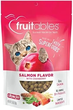 Fruitables Cat Treats – Crunchy Treats For Cats – Healthy Low Calorie Treats Packed With Protein – Free Of Wheat, Corn And Soy – Made With Real Salmon With Cranberry – 30 Ounces -Pet Products Shop 41oEti7oHFL. AC
