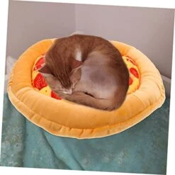 Mipcase 4pcs Cat Nest Large Cat House Round Cushion Outdoor Playsets Soft Plush Cat Mat Cozy Food Dog Cat Bed Cat Beds For Indoor Cats Small Cat Bed Cat Sleeping Mat Kitten Beds Vocalize -Pet Products Shop 41pDAlIWzdL
