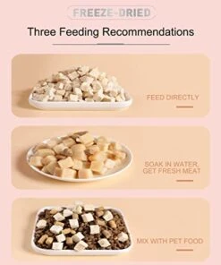 BNYEE Freeze Dried Chicken Cat & Dog Treats – 8 OZ Chicken Meat - High Protein, Bite-Sized, Training Treats Snacks (Chicken) -Pet Products Shop 41rfOJssxzL