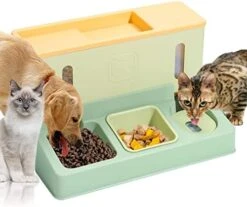 VCZONE Automatic Cat Dog Feeder And Water Dispenser, Large Capacity 3.8L Food 1L Water, Automatic Feeder For Small Medium Cat Dog -Pet Products Shop 41rlsFrsGDL. AC