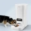 DOGNESS 9L Pet Automatic Cat Feeder | Programmable Auto Pet Dog Food Dispenser Feeder For Kitten Puppy - Portion Control Up To 4 Meals/Day,Voice Recording,Battery And Plug-in Power (White) -Pet Products Shop 41sYgot7uuL