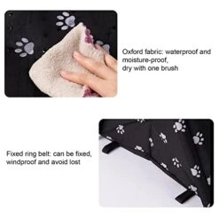 Cat House Dog House,Pet Outdoor Cat House Weatherproof Cat Kennel House Feral Cat House Pet Shelter Semi-Closed Dog Cave Tent Cottage For Pet Warm Cat House In Winter (Color : M) -Pet Products Shop 41sehyHqbBL