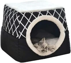 Koolee Pet Bed Pet House Pet Plaid Cashmere Cat Litter Cat House Pet Supplies (Black,XL) 7 Koolee Pet Bed Pet House Pet Plaid Cashmere Cat Litter Cat House Pet Supplies (Black,XL) -Pet Products Shop 41tKw39AGcL. AC