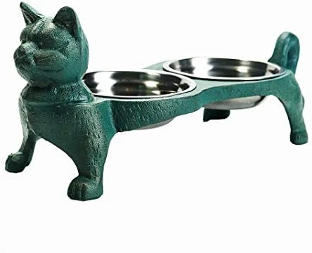 Sungmor Raised Bowls For Dogs - Heavy Duty Non Slip Cast Iron Stands & 2 Stainless Steel Food Dish & Water Bowls - Great Pet Dogs Feeder - Feeding & Watering Station Pet Supplies - 17.1x5.9x5.5 Inch 9 Sungmor Raised Bowls For Dogs - Heavy Duty Non Slip Cast Iron Stands & 2 Stainless Steel Food Dish & Water Bowls - Great Pet Dogs Feeder - Feeding & Watering Station Pet Supplies - 17.1x5.9x5.5 Inch - Image 7