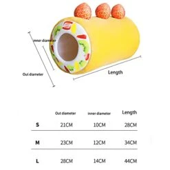 AnsonBoy Fruit Tart Cute Dog Cat Bed Cotton Cake Roll Shaped Pet Basket For Cats Funny Kitten Washable Sleep Cave Nest Warm Cozy Cushion -Pet Products Shop 41uCA9BkRNL