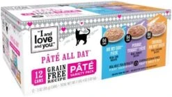 I AND LOVE AND YOU Naked Essentials Canned Wet Cat Food - Variety Pack: Beef Recipe, Salmon+Chicken Recipe, Turkey Recipe, 3-Ounce, Pack Of 12 Cans, Variety Pack Pate; Beef, Salmon, Turkey -Pet Products Shop 41uGTUlmZhL. AC