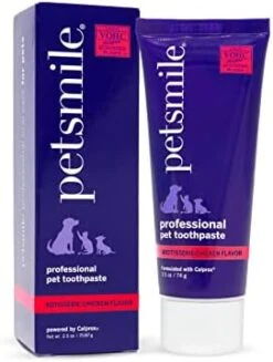 Petsmile Professional Pet Toothpaste | Cat & Dog Dental Care | Controls Plaque, Tartar, & Bad Breath | Only VOHC Accepted Toothpaste | Teeth Cleaning Pet Supplies (London Broil, 4.2 Oz) -Pet Products Shop 41uf6hUh1L. AC