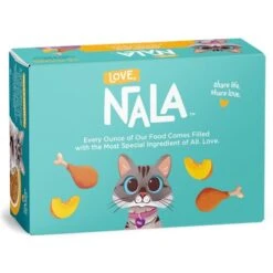 LOVE, NALA - Natural Adult Cat Wet Food - FLAKED Chicken With Pumpkin In Broth - Grain Free, Non-GMO, Prebiotic Fiber, Vitamins, Minerals - 12 Pack 2.4 Lbs.