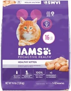 IAMS PROACTIVE HEALTH Healthy Kitten Dry Cat Food With Chicken, 7 Lb. Bag -Pet Products Shop 41uzaR7Mh9L. AC