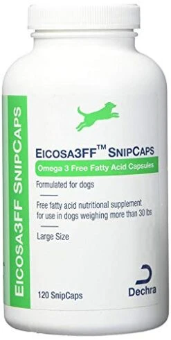 Dechra Eicosa3FF SnipCaps For Large Dogs Over 30 Lbs 120 Count