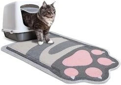 Cat Litter Mat Quality Litter Box Mat Large Non-Slip Cat Litter Mat Litter Trapping Mat Soft Durable Kitty Litter Mat Compatible Two Litter Boxes Cat Products Easy To Clean -Pet Products Shop 41vBqzLMgyL. AC