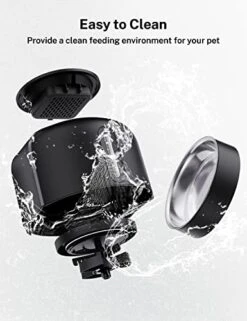 SHareconn Timed Automatic Cat Feeders - 4L Dry Food Dispenser For Cat & Dog, Up To 120 Portions 6 Meals Per Day Pet Feeder, With Desiccant Bag Feeding Bowl Dual Power & 10S Voice Recorder Dog Feeder -Pet Products Shop 41wzf6YaCwL