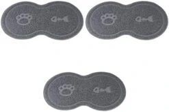 Food Containers Puppy Easy Mat: Control Pad Dish Dog Bowl Pet Grey Kitten Mat, Mat Multi- Inches Cat Trapper Lock And Floor PVC Food X With Anti- Water Scatter Placemat Clean Rabbit Food -Pet Products Shop 41x2ccdhO1L. AC