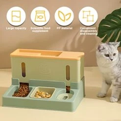 VCZONE Automatic Cat Dog Feeder And Water Dispenser, Large Capacity 3.8L Food 1L Water, Automatic Feeder For Small Medium Cat Dog -Pet Products Shop 41xrbj5nERL