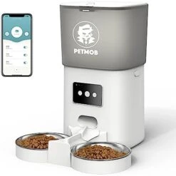 PetMob Automatic WiFi Cat Feeder Single Bowl For Cats And Dogs, App Controlled, 6L Dry Food Dispenser, Timed/Scheduled Meals, Removable Stainless Steel Bowl, Dual Power, Voice Recording (Single Bowl) 18 PetMob Automatic WiFi Cat Feeder Single Bowl For Cats And Dogs, App Controlled, 6L Dry Food Dispenser, Timed/Scheduled Meals, Removable Stainless Steel Bowl, Dual Power, Voice Recording (Single Bowl) -Pet Products Shop 41xv3XQR9XL. AC