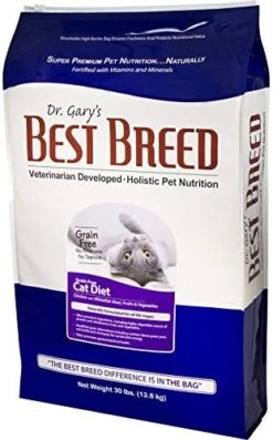 Best Breed Grain Free Cat Diet Made In USA [Natural Dry Cat Food For All Ages] - 4lbs. -Pet Products Shop 41y3XkB90RL. AC