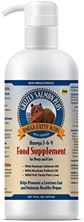 Grizzly Wild Alaskan Salmon Oil Dog Food Supplement Omega 3 Fatty Acids, 16 Oz 11 Grizzly Wild Alaskan Salmon Oil Dog Food Supplement Omega 3 Fatty Acids, 16 Oz - Image 9
