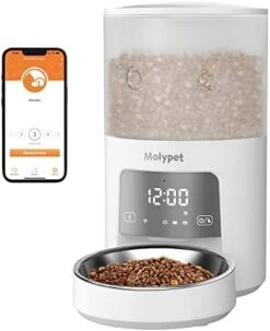 Molypet Automatic Cat Feeders With Timer - 4L Cat Food Dispenser Of 6 Meals With 10S Voice Recorder And Desiccant Bag, Support Dual Power For Cats And Dogs 10 Molypet Automatic Cat Feeders With Timer - 4L Cat Food Dispenser Of 6 Meals With 10S Voice Recorder And Desiccant Bag, Support Dual Power For Cats And Dogs -Pet Products Shop 41ylFHAWqL. AC