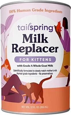 TAILSPRING Milk Replacer For Kittens, Liquid, Ready-to-Feed, 12 Fl Oz, Made With Whole Goat Milk, 12 FL OZ -Pet Products Shop 41yoRPqCdL. AC