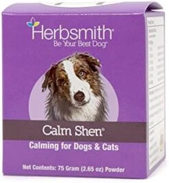 Herbsmith Calm Shen – Herbal Blend For Dogs & Cats – Natural Anxiety Remedy For Dogs & Cats – Feline And Canine Calming Supplement – 75g Powder -Pet Products Shop 41z3SG6i52L. AC