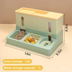 VCZONE Automatic Cat Dog Feeder And Water Dispenser, Large Capacity 3.8L Food 1L Water, Automatic Feeder For Small Medium Cat Dog -Pet Products Shop 41zHFeyNKGL