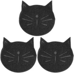 Mipcase Portable Litter Box 2pcs Door Mat Mat, Bathroom, Pads And Debris Mesh, Rubbing Rabbits Cat, Mesh Proof Feeding Catcher Dog Pad Inches Cats Anti-slip Non-slip Cages, Easy Large Cat Litter Mat -Pet Products Shop 51 O3vl3lPL. AC