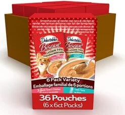 Hartz Delectables Bisque Tuna & Salmon Lickable Wet Cat Treats, 12 Count -Pet Products Shop 51 e8tyWsVL. AC