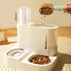 Gravity Pet Feeder And Water Dispenser Set, Automatic Cat Food Dispenser, Automatic Pet Feeder And Water Dispenser 2 In 1Suitable For Tracing Dogs And Pets -Pet Products Shop 511ULomTTaL