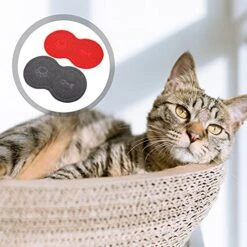 TEHAUX Cat Litter Box- 2 Pcs Cat Litter Trap Mat PVC Washable Cat Mat Pet Feeding Pad Placemat -Pet Products Shop 511f5nlSz3S