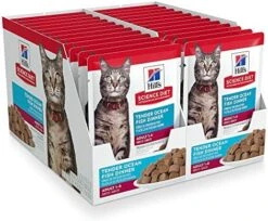 Hill's Science Diet Adult Wet Cat Food Pouches, Variety Pack, 12-Pack -Pet Products Shop 511sQCFPKpL. AC