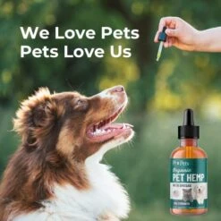 PB Pets Hemp Oil For Dogs And Cats - Organically Grown - Made In USA - Helps With Anxiety, Hip & Joint, Pain, Arthritis, And Stress - With Omega Complex (1-Pack) 9 PB Pets Hemp Oil For Dogs And Cats - Organically Grown - Made In USA - Helps With Anxiety, Hip & Joint, Pain, Arthritis, And Stress - With Omega Complex (1-Pack) -Pet Products Shop 514Pmq7msKL