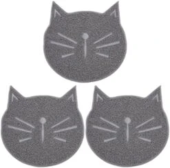 Plastic Bins Plastic Bins Portable Litter Box 2 PCS Cat Litter Mat- Cat Face Shaped Mat Cat Mat Pet Cat Face Shaped Pellet Cat Litter Kitten Litter Box Kitten Litter Box -Pet Products Shop 514i2Dyir9L. AC