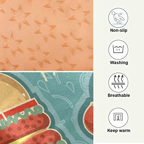 Food Hamburger Fries Hotdog Dog Bed Cat Bed Soft Comfortable Pet Bed Non-Slip Calming Kennel Pad For Small Medium Large Dogs Cats 2116481 5 Food Hamburger Fries Hotdog Dog Bed Cat Bed Soft Comfortable Pet Bed Non-Slip Calming Kennel Pad For Small Medium Large Dogs Cats 2116481 - Image 3