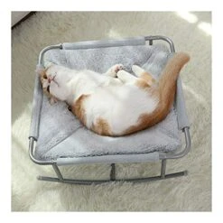 YangYan Pet Hammock Cats Beds Indoor Cat House Mat For Warm Small Dogs Bed Kitten Lounger Cute Removable Sleeping Mats Products (Color : Mat Apricot) -Pet Products Shop 514tHE6TuKL