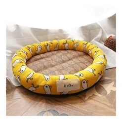 YangYan Cooling Pet Bed Mats, Breathable Pad Ultra Soft Comfortable Blanket Bed For Cats Small Medium Large Dogs Pet Summer Mats (Color : Blue Cat, Size : L) -Pet Products Shop 515CHIbT6nL