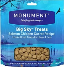 Monument Big Sky Treats For Dogs And Cats - NutrientLock Freeze Dried Dog Treats And Cat Treats Protein, All Natural, Limited Ingredients, Made In The USA