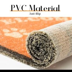 GENERIC Cat Litter Trapping Mat 23.6"x 15" For Cat Litter Box, Bathroom Mat, Bedroom Mat, Soft On Paws, Easy To Clean, Durable Cat Dog Bath Mat, Ripple Rug For Pet (Black Cat) -Pet Products Shop 5162S99wV2L