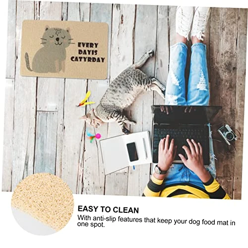 Ipetboom Outdoor Seating Cushions 1pc Pet Cat Litter Mat Outdoor Seat Cushion Cat Matts For Litter Pet Cushion Dog Food Carpet PVC Grey Outdoor+mat 6 Ipetboom Outdoor Seating Cushions 1pc Pet Cat Litter Mat Outdoor Seat Cushion Cat Matts For Litter Pet Cushion Dog Food Carpet PVC Grey Outdoor+mat - Image 4