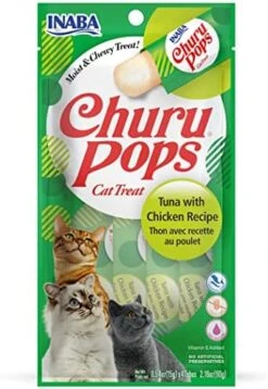INABA Churu Pops Moist And Chewy Cat Treat Tuna With Chicken Recipe 24 Tubes -Pet Products Shop 5174rYoKUL. AC