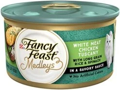 Purina Fancy Feast Wet Cat Food, Medleys White Meat Chicken Tuscany With Long Grain Rice & Greens - (24) 3 Oz. Cans -Pet Products Shop 5176bXwJYzL. AC