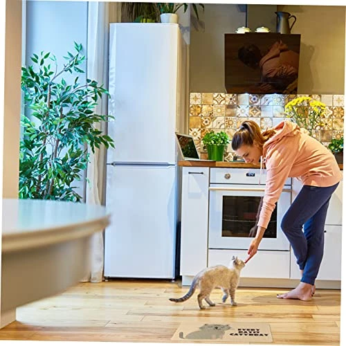 Ipetboom Outdoor Seating Cushions 1pc Pet Cat Litter Mat Outdoor Seat Cushion Cat Matts For Litter Pet Cushion Dog Food Carpet PVC Grey Outdoor+mat 5 Ipetboom Outdoor Seating Cushions 1pc Pet Cat Litter Mat Outdoor Seat Cushion Cat Matts For Litter Pet Cushion Dog Food Carpet PVC Grey Outdoor+mat - Image 3