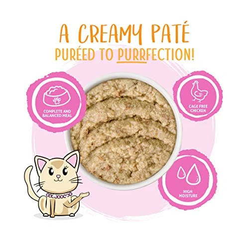 Weruva Slide N' Serve Paté Wet Cat Food, Meal Of Fortune Chicken Dinner With Chicken Liver 2.8oz Pouch (Pack Of 12), Pink 5 Weruva Slide N' Serve Paté Wet Cat Food, Meal Of Fortune Chicken Dinner With Chicken Liver 2.8oz Pouch (Pack Of 12), Pink - Image 3