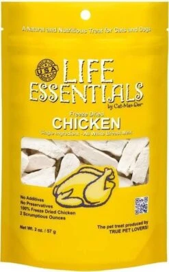LIFE ESSENTIALS BY CAT-MAN-DOO All Natural Freeze Dried Chicken For Dogs & Cats - No Fillers, Preservatives, Or Additives - Grain Free Tasty Treat - 5 Oz Bag - Made In USA 14 LIFE ESSENTIALS BY CAT-MAN-DOO All Natural Freeze Dried Chicken For Dogs & Cats - No Fillers, Preservatives, Or Additives - Grain Free Tasty Treat - 5 Oz Bag - Made In USA -Pet Products Shop 517mpLi6LgL. AC