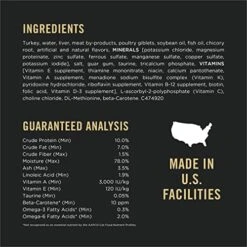 Purina Pro Plan Grain Free Senior 7+ Wet Cat Food Pate, SENIOR Prime Plus Turkey & Giblets Entree - (24) 3 Oz. Pull-Top Cans -Pet Products Shop 517pFyv28CL